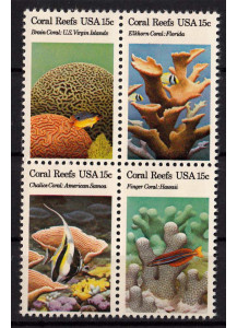 USA 1980 francobolli serie completa nuova Unificato 1571/4